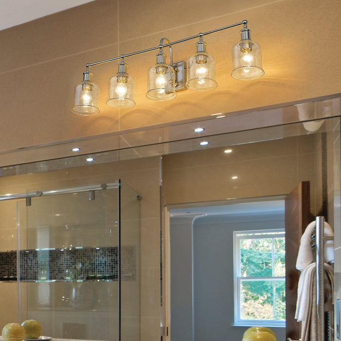 Vanity Z-Lite 734-5V-BN Brushed Nickel Bryant 5 Light Vanity Z-Lite