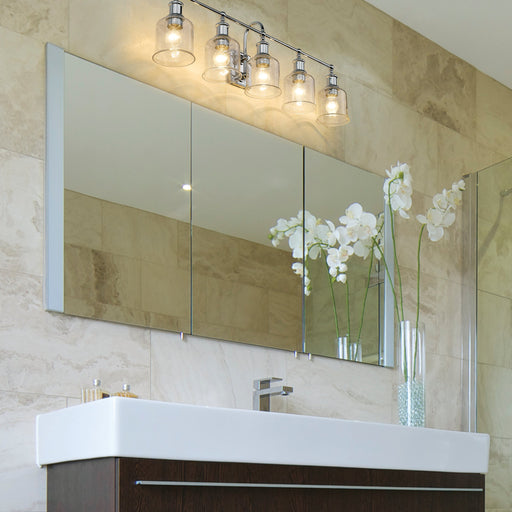 Vanity Z-Lite 734-5V-CH Chrome Bryant 5 Light Vanity Z-Lite