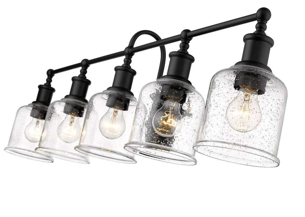 Vanity Z-Lite 734-5V-MB Matte Black Bryant 5 Light Vanity Z-Lite