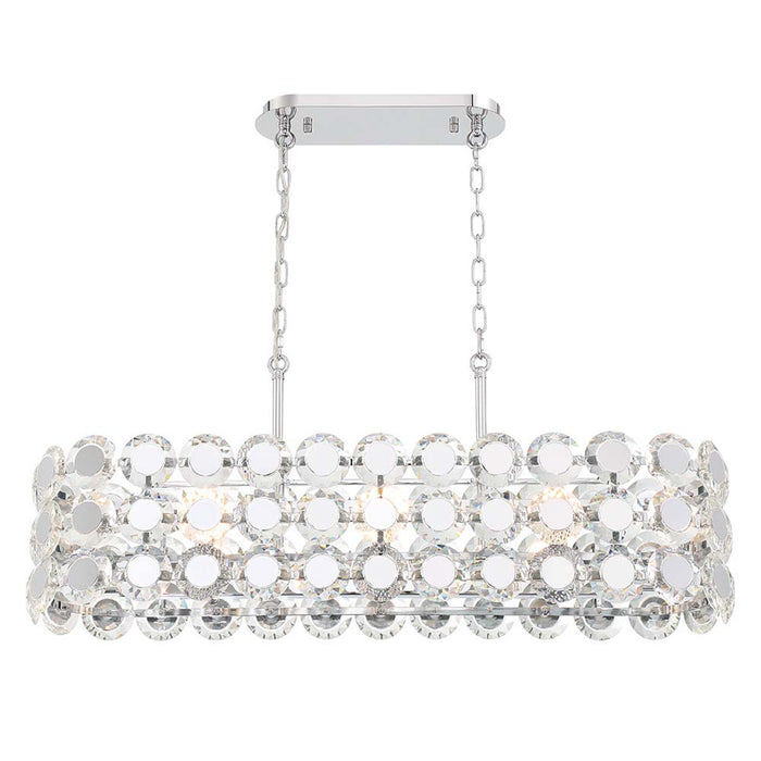 Eurofase 44287-016 Perrene 40" Chrome Chandelier