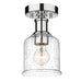 Flush Mount Z-Lite 734F1-CH Chrome Bryant 1 Light Flush Mount Z-Lite