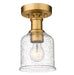 Flush Mount Z-Lite 734F1-HBR Heritage Brass Bryant 1 Light Flush Mount Z-Lite