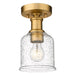 Flush Mount Z-Lite 734F1-HBR Heritage Brass Bryant 1 Light Flush Mount Z-Lite