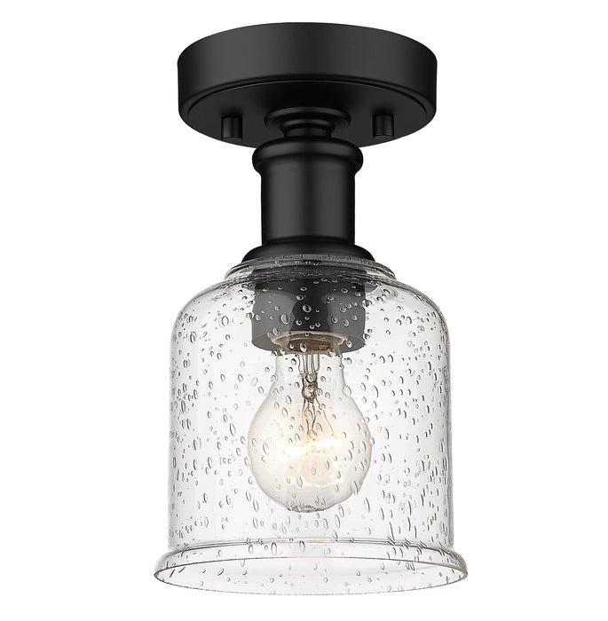 Flush Mount Z-Lite 734F1-MB Matte Black Bryant 1 Light Flush Mount Z-Lite