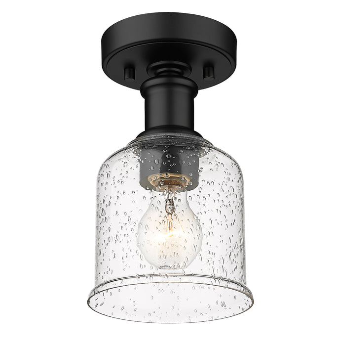 Flush Mount Z-Lite 734F1-MB Matte Black Bryant 1 Light Flush Mount Z-Lite