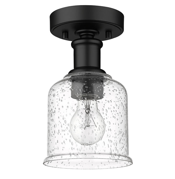 Flush Mount Z-Lite 734F1-MB Matte Black Bryant 1 Light Flush Mount Z-Lite