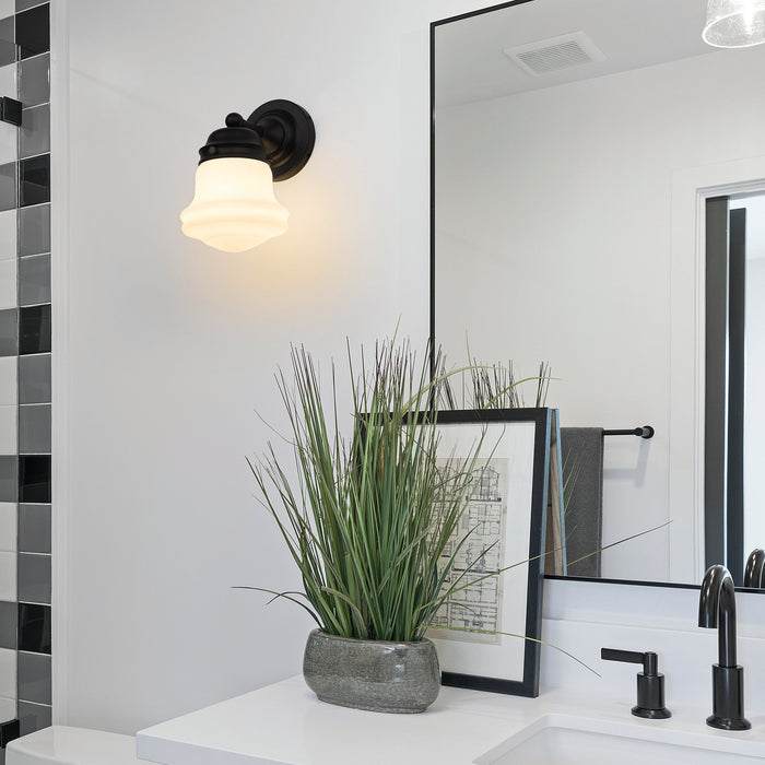 Wall Sconce Z-Lite 735-1S-MB Matte Black Vaughn 1 Light Wall Sconce Z-Lite