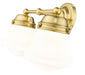 Vanity Z-Lite 735-2V-LG Luxe Gold Vaughn 2 Light Vanity Z-Lite
