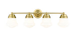 Vanity Z-Lite 735-4V-LG Luxe Gold Vaughn 4 Light Vanity Z-Lite