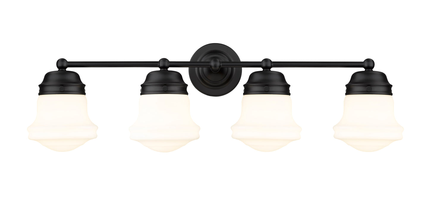 Vanity Z-Lite 735-4V-MB Matte Black Vaughn 4 Light Vanity Z-Lite