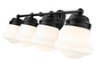 Vanity Z-Lite 735-4V-MB Matte Black Vaughn 4 Light Vanity Z-Lite