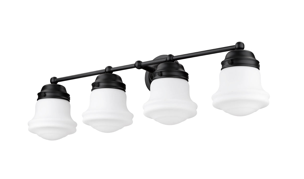Vanity Z-Lite 735-4V-MB Matte Black Vaughn 4 Light Vanity Z-Lite