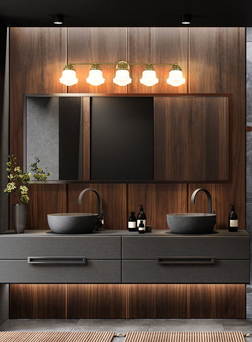 Vanity Z-Lite 735-5V-LG Luxe Gold Vaughn 5 Light Vanity Z-Lite