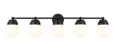 Vanity Z-Lite 735-5V-MB Matte Black Vaughn 5 Light Vanity Z-Lite