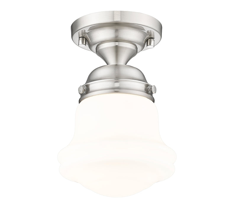 Flush Mount Z-Lite 735F1-BN Brushed Nickel Vaughn 1 Light Flush Mount Z-Lite