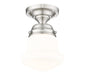 Flush Mount Z-Lite 735F1-BN Brushed Nickel Vaughn 1 Light Flush Mount Z-Lite