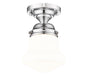 Flush Mount Z-Lite 735F1-CH Chrome Vaughn 1 Light Flush Mount Z-Lite