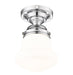 Flush Mount Z-Lite 735F1-CH Chrome Vaughn 1 Light Flush Mount Z-Lite