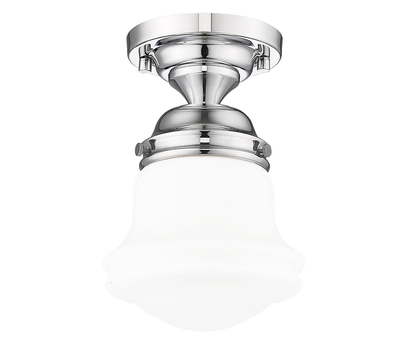 Flush Mount Z-Lite 735F1-CH Chrome Vaughn 1 Light Flush Mount Z-Lite