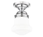 Flush Mount Z-Lite 735F1-CH Chrome Vaughn 1 Light Flush Mount Z-Lite