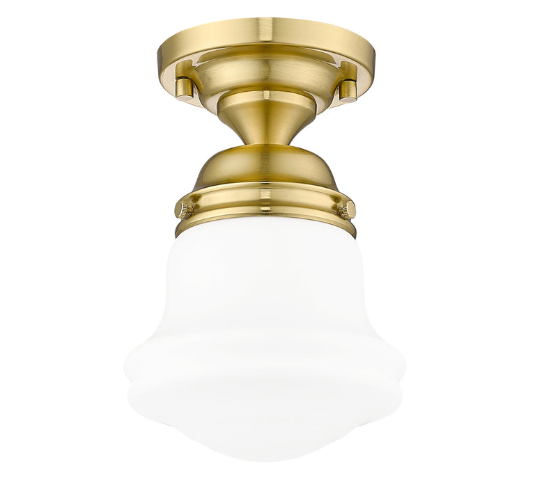 Flush Mount Z-Lite 735F1-LG Luxe Gold Vaughn 1 Light Flush Mount Z-Lite