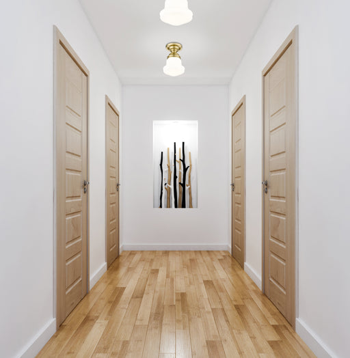 Flush Mount Z-Lite 735F1-LG Luxe Gold Vaughn 1 Light Flush Mount Z-Lite