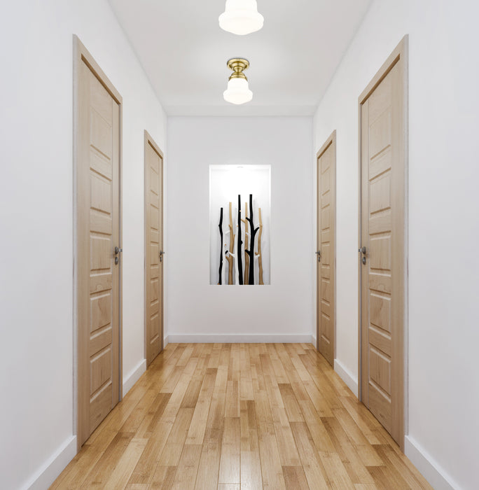 Flush Mount Z-Lite 735F1-LG Luxe Gold Vaughn 1 Light Flush Mount Z-Lite