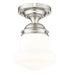 Flush Mount Z-Lite 735F10-BN Brushed Nickel Vaughn 1 Light Flush Mount Z-Lite