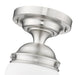 Flush Mount Z-Lite 735F10-BN Brushed Nickel Vaughn 1 Light Flush Mount Z-Lite