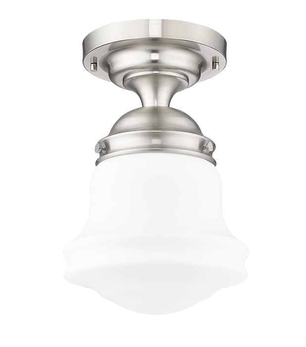 Flush Mount Z-Lite 735F10-BN Brushed Nickel Vaughn 1 Light Flush Mount Z-Lite