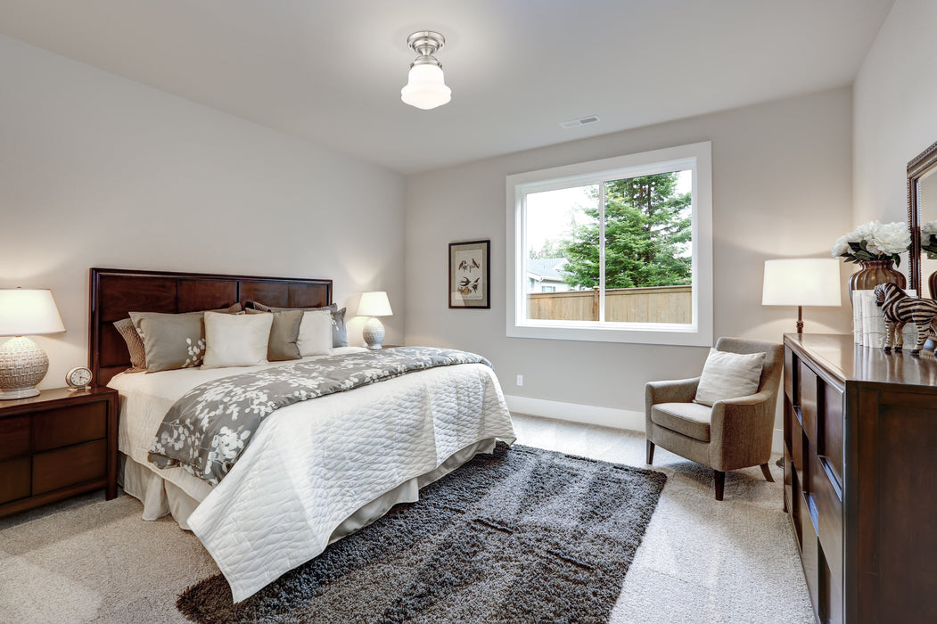 Flush Mount Z-Lite 735F10-BN Brushed Nickel Vaughn 1 Light Flush Mount Z-Lite