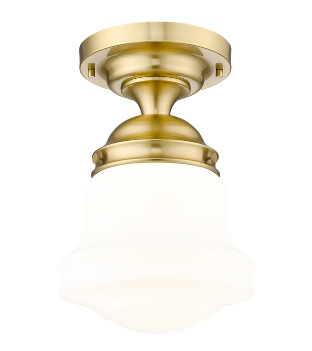 Flush Mount Z-Lite 735F10-LG Luxe Gold Vaughn 1 Light Flush Mount Z-Lite