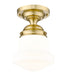 Flush Mount Z-Lite 735F10-LG Luxe Gold Vaughn 1 Light Flush Mount Z-Lite