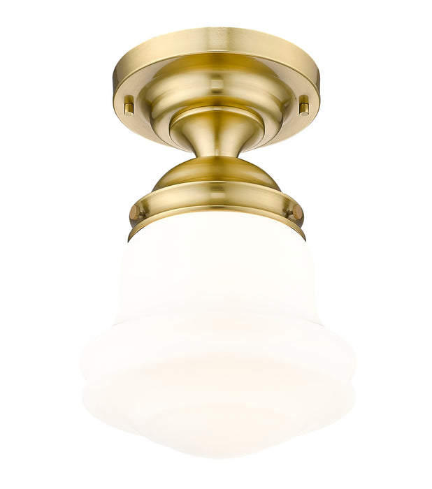 Flush Mount Z-Lite 735F10-LG Luxe Gold Vaughn 1 Light Flush Mount Z-Lite