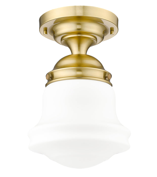 Flush Mount Z-Lite 735F10-LG Luxe Gold Vaughn 1 Light Flush Mount Z-Lite