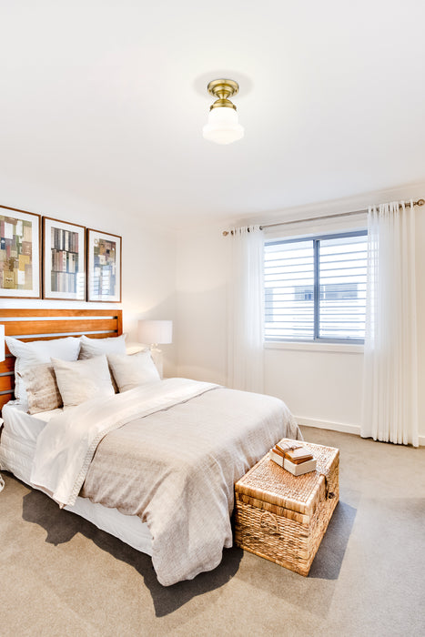 Flush Mount Z-Lite 735F10-LG Luxe Gold Vaughn 1 Light Flush Mount Z-Lite