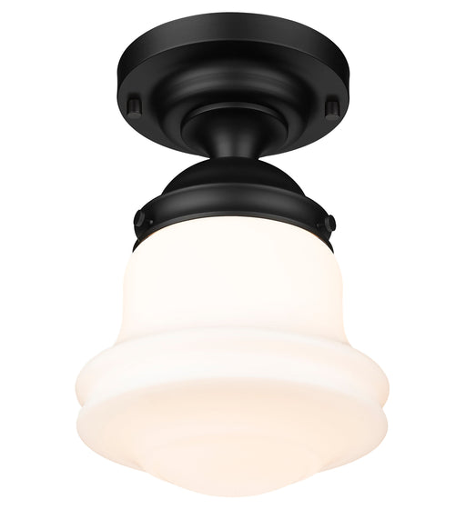 Flush Mount Z-Lite 735F10-MB Matte Black Vaughn 1 Light Flush Mount Z-Lite