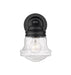 Wall Sconce Z-Lite 736-1S-MB Matte Black Vaughn 1 Light Wall Sconce Z-Lite