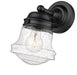 Wall Sconce Z-Lite 736-1S-MB Matte Black Vaughn 1 Light Wall Sconce Z-Lite