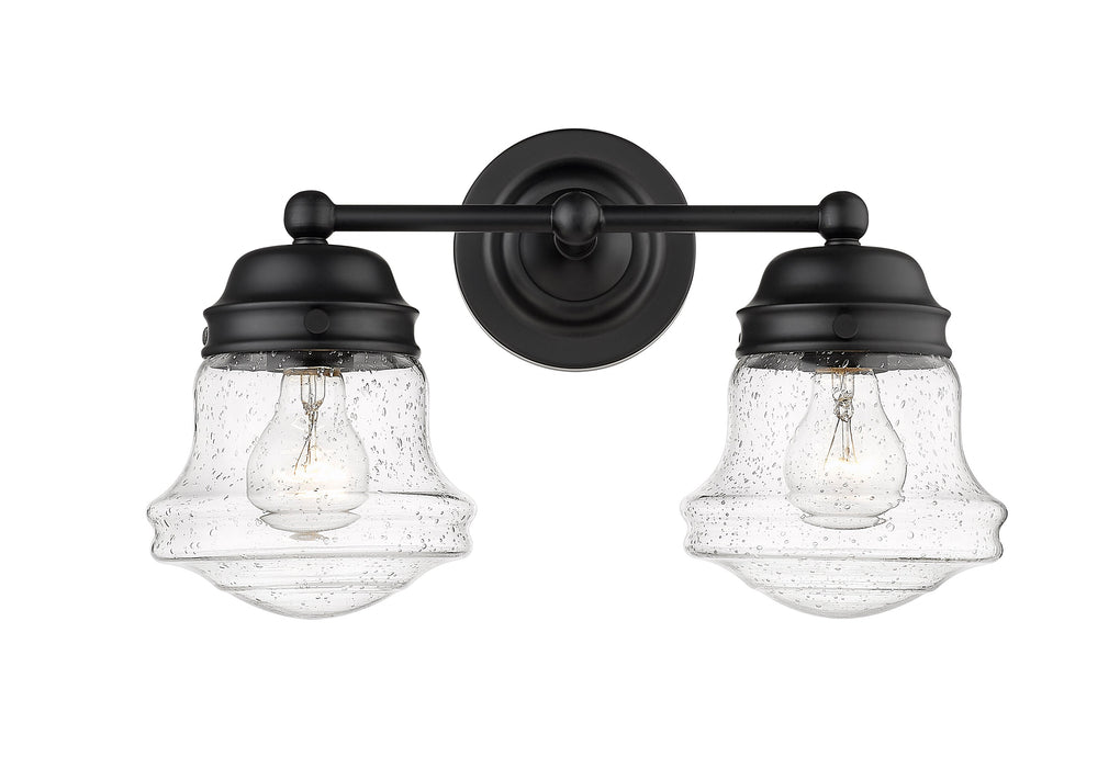 Vanity Z-Lite 736-2V-MB Matte Black Vaughn 2 Light Vanity Z-Lite