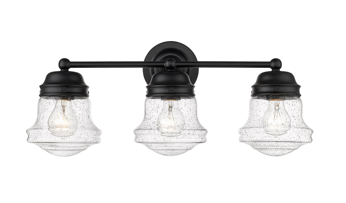 Vanity Z-Lite 736-3V-MB Matte Black Vaughn 3 Light Vanity Z-Lite