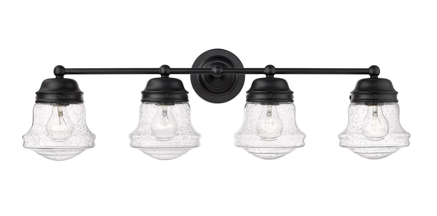 Vanity Z-Lite 736-4V-MB Matte Black Vaughn 4 Light Vanity Z-Lite