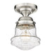 Flush Mount Z-Lite 736F1-BN Brushed Nickel Vaughn 1 Light Flush Mount Z-Lite