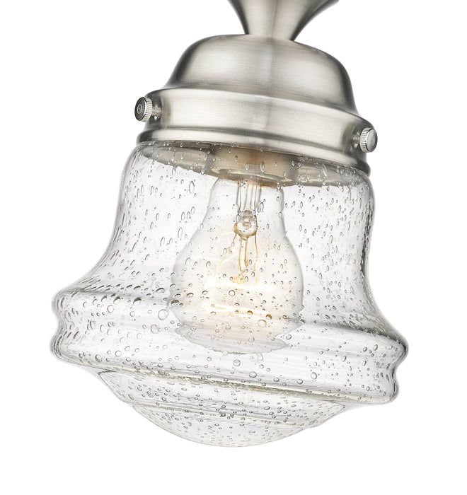 Flush Mount Z-Lite 736F1-BN Brushed Nickel Vaughn 1 Light Flush Mount Z-Lite