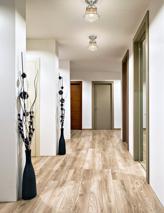 Flush Mount Z-Lite 736F1-BN Brushed Nickel Vaughn 1 Light Flush Mount Z-Lite