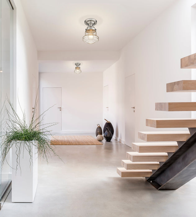 Flush Mount Z-Lite 736F1-BN Brushed Nickel Vaughn 1 Light Flush Mount Z-Lite