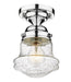 Flush Mount Z-Lite 736F1-CH Chrome Vaughn 1 Light Flush Mount Z-Lite