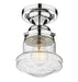 Flush Mount Z-Lite 736F1-CH Chrome Vaughn 1 Light Flush Mount Z-Lite