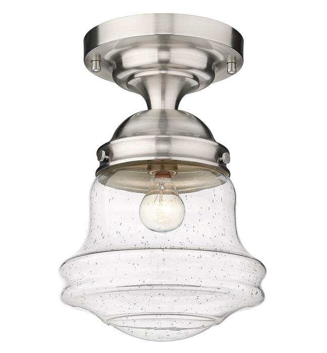 Flush Mount Z-Lite 736F10-BN Brushed Nickel Vaughn 1 Light Flush Mount Z-Lite