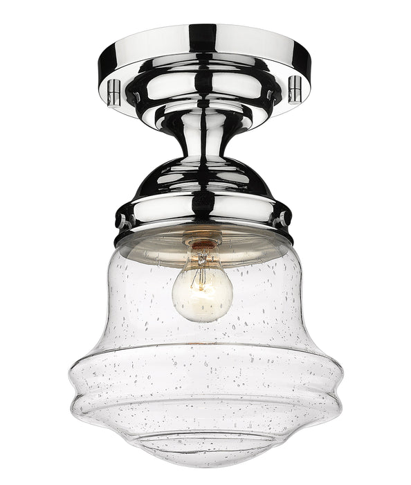 Flush Mount Z-Lite 736F10-CH Chrome Vaughn 1 Light Flush Mount Z-Lite